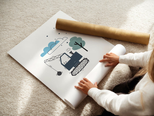 Betonmischer | Spruch | Bagger Name | 3er