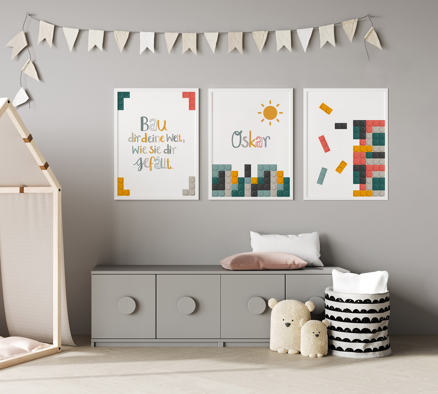 Bausteine | Name | Poster | 3er