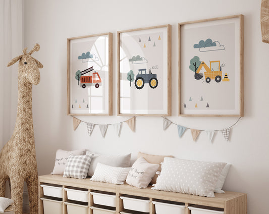 Feuerwehrwagen | Traktor | Bagger | Sofort-Download