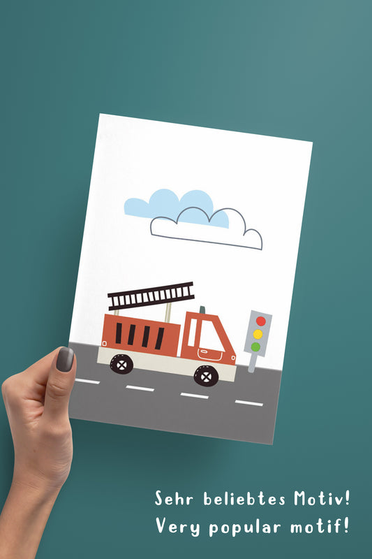 Feuerwehrauto | Traktor Name | Bagger | 3er