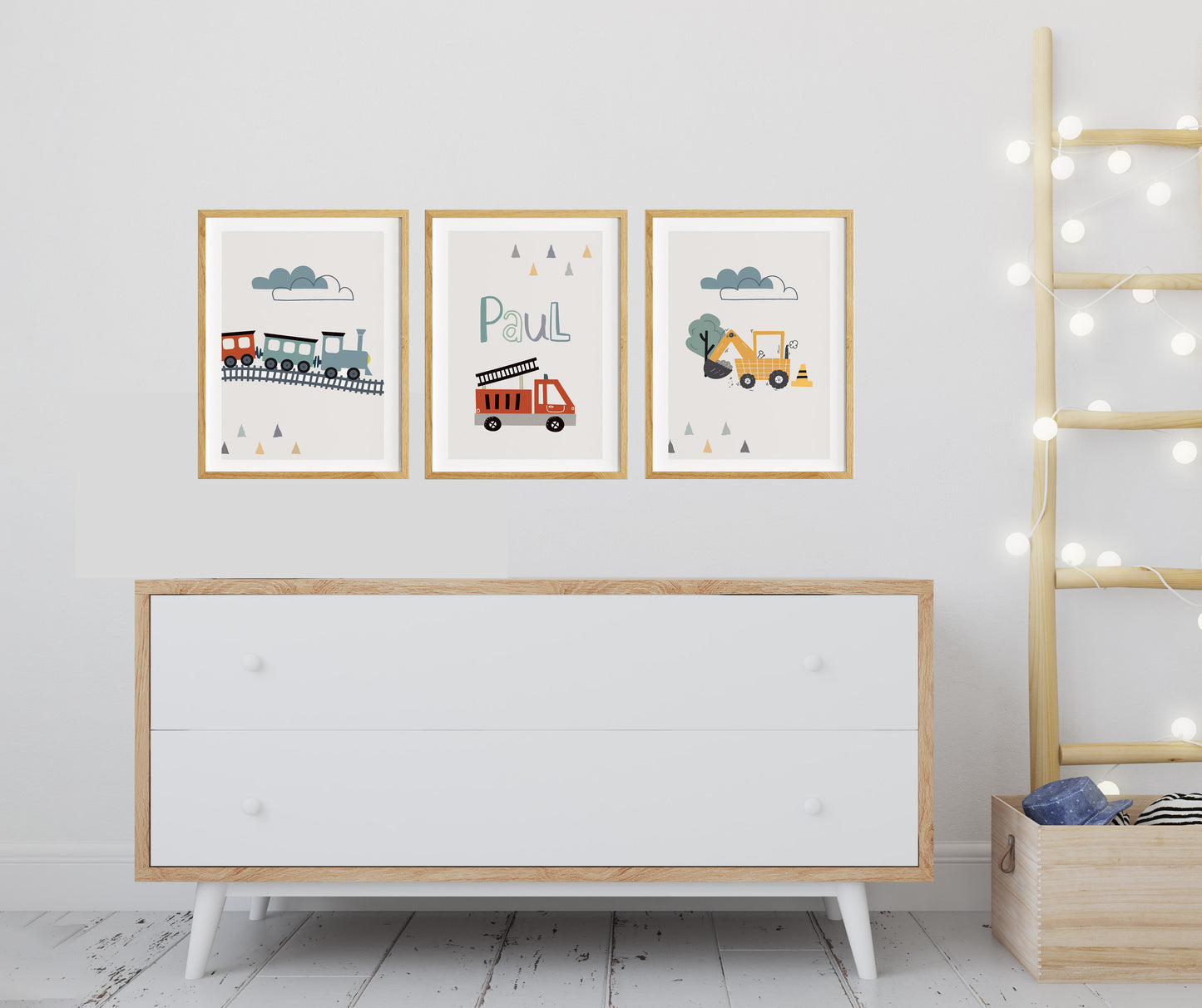 Eisenbahn | Feuerwehr Name | Bagger | 3er