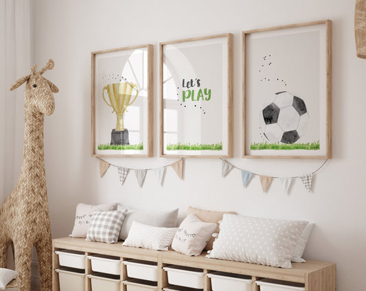Pokal | Let's PLAY | Fußball | 3er Set