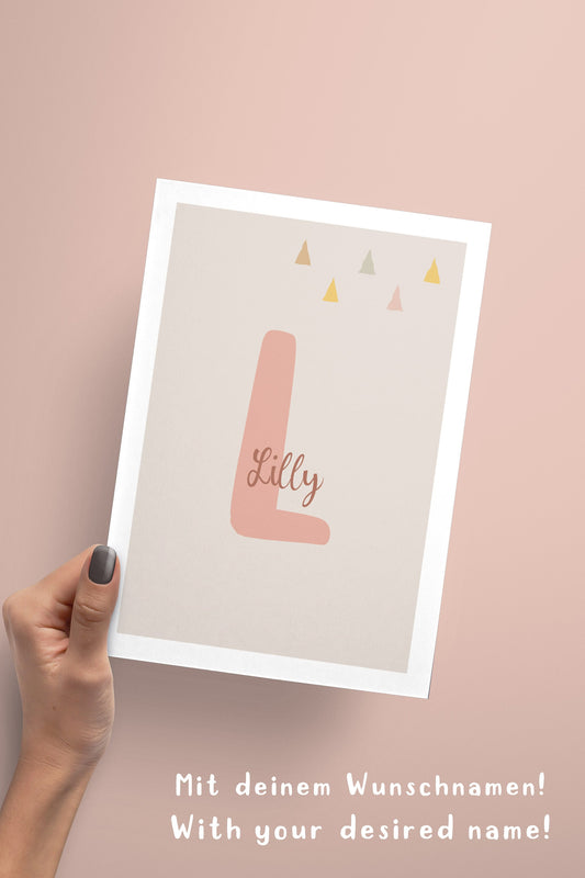 Regenbogen | Name | Löwe | 3er Posterset