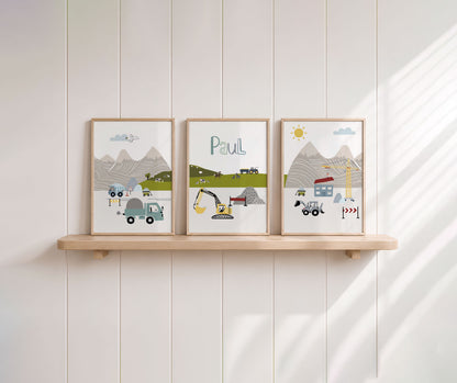 Fahrzeuge | Baustelle Name | Berge | 3er