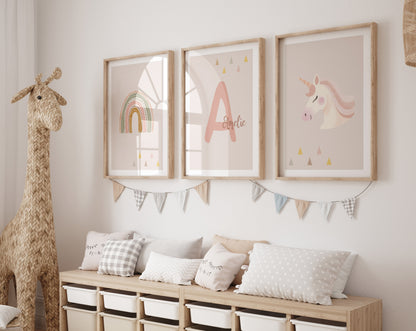 Regenbogen | Name | Einhorn | 3er