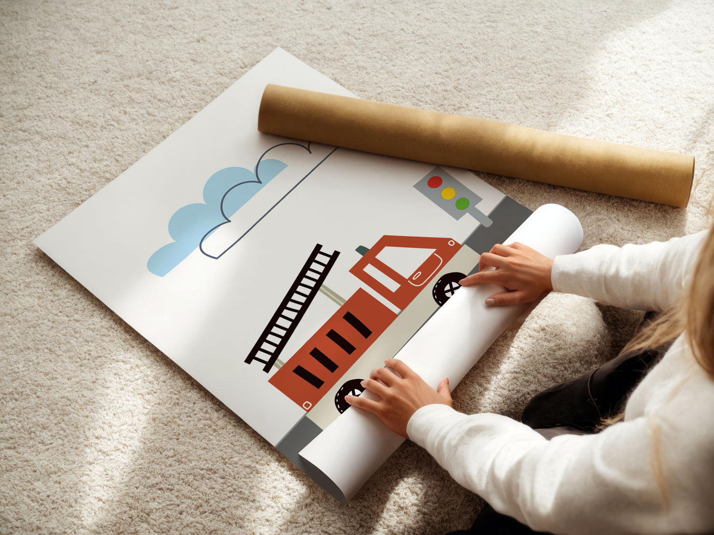 Feuerwehrauto | Traktor | Bagger | 3er