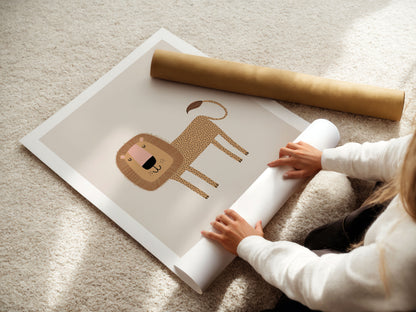 Regenbogen | Name | Löwe | 3er Posterset