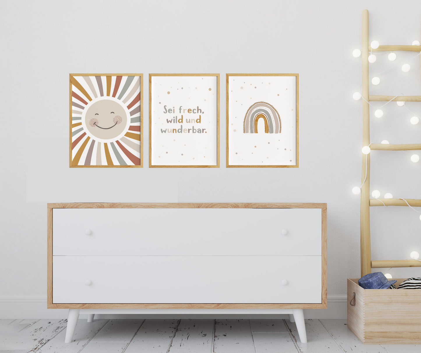 Sonne | Sei frech wild & wunderbar | Regenbogen | 3er