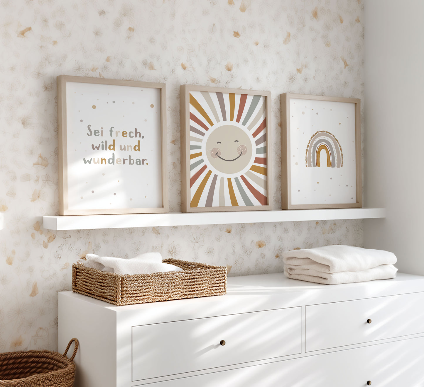 Sonne | Sei frech wild & wunderbar | Regenbogen | 3er