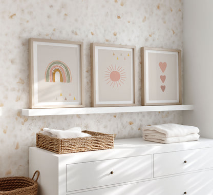 Regenbogen | Herzen | Sonne | 3er