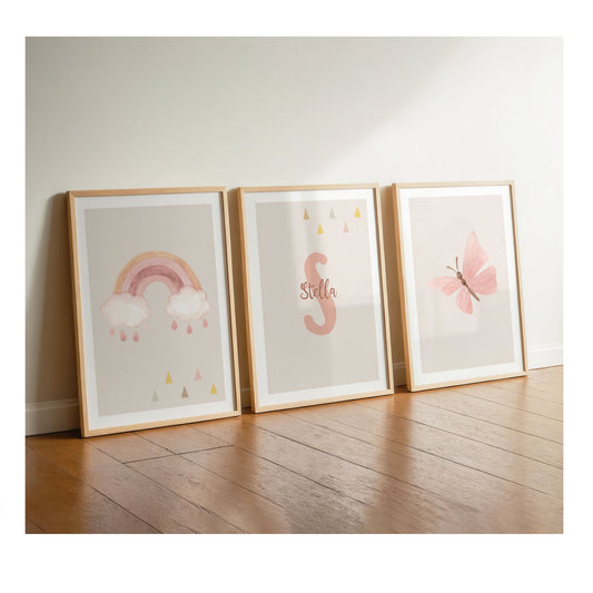 Regenbogen | Name | Schmetterling | 3er