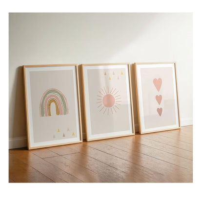 Regenbogen | Herzen | Sonne | 3er