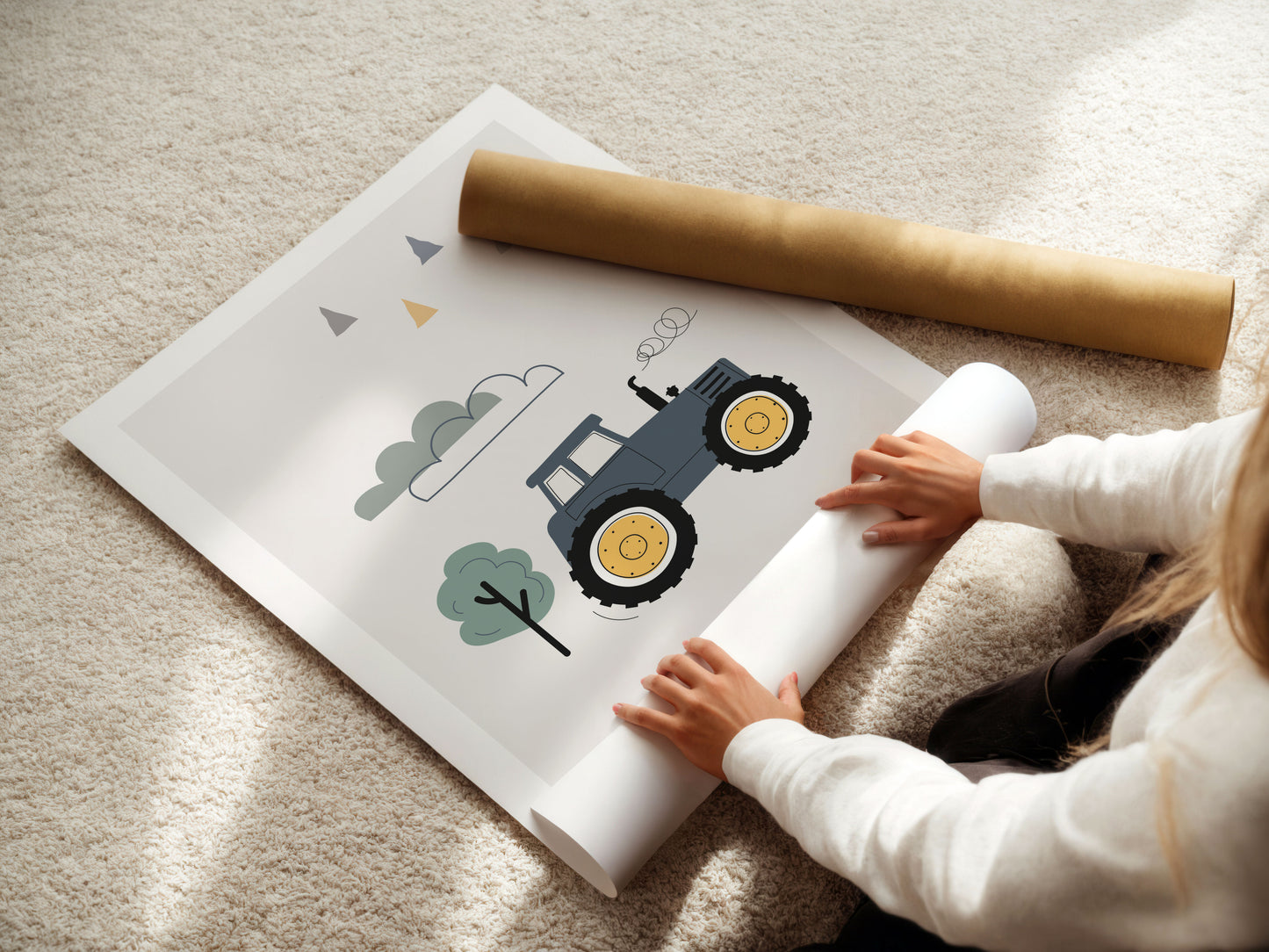Kinderspruch | Traktor | Bagger | 3er