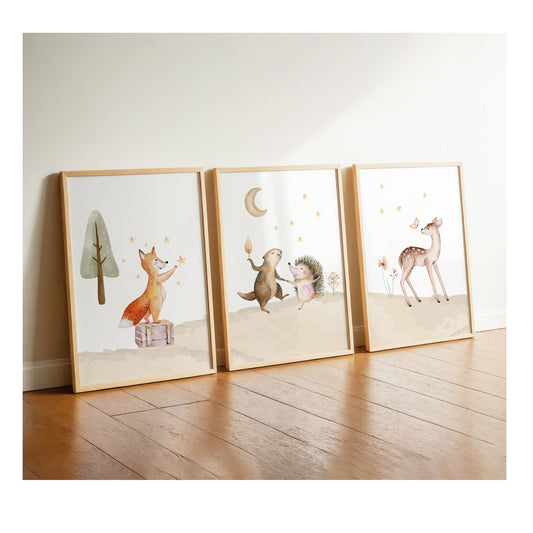 Waldtiere | Fuchs | Reh | 3er